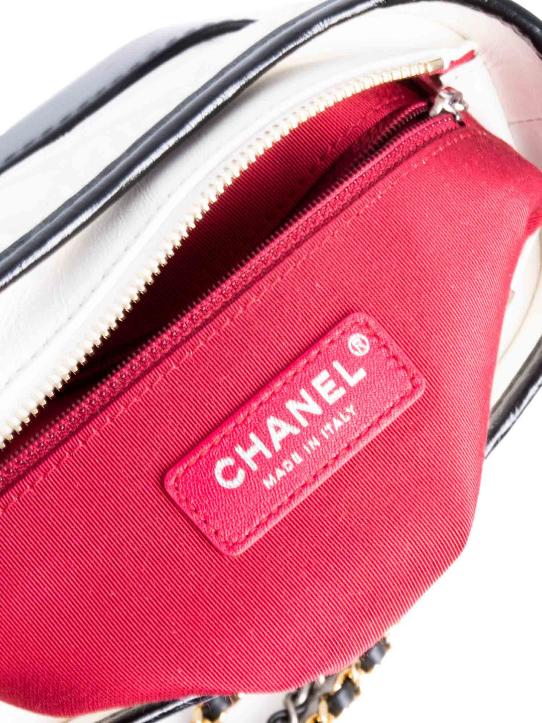 Top Quality Chanel Quilted Leather Mini Gabrielle Messenger Bag White Black