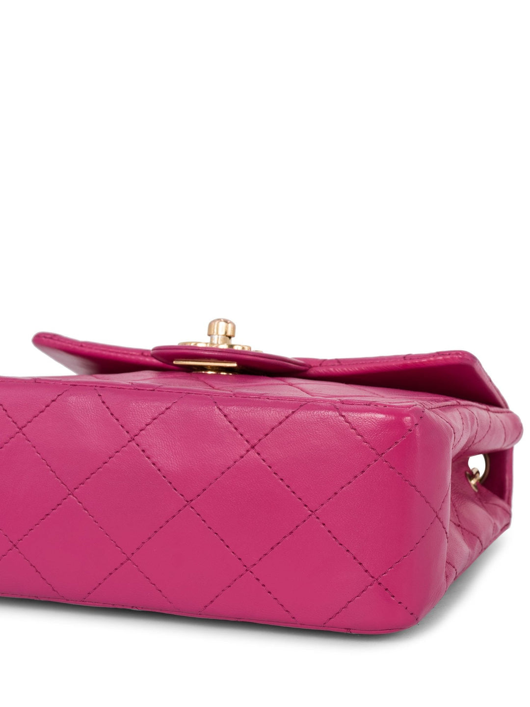 Top Quality Chanel Quilted Leather Mini Messenger Bag Pink