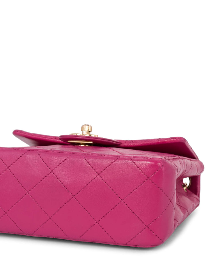 Top Quality Chanel Quilted Leather Mini Messenger Bag Pink