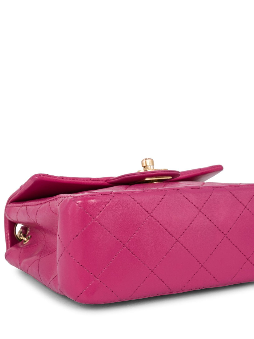 Top Quality Chanel Quilted Leather Mini Messenger Bag Pink