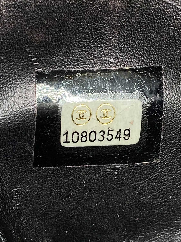 Top Quality Chanel Quilted Leather Mini Square Flap Bag Black