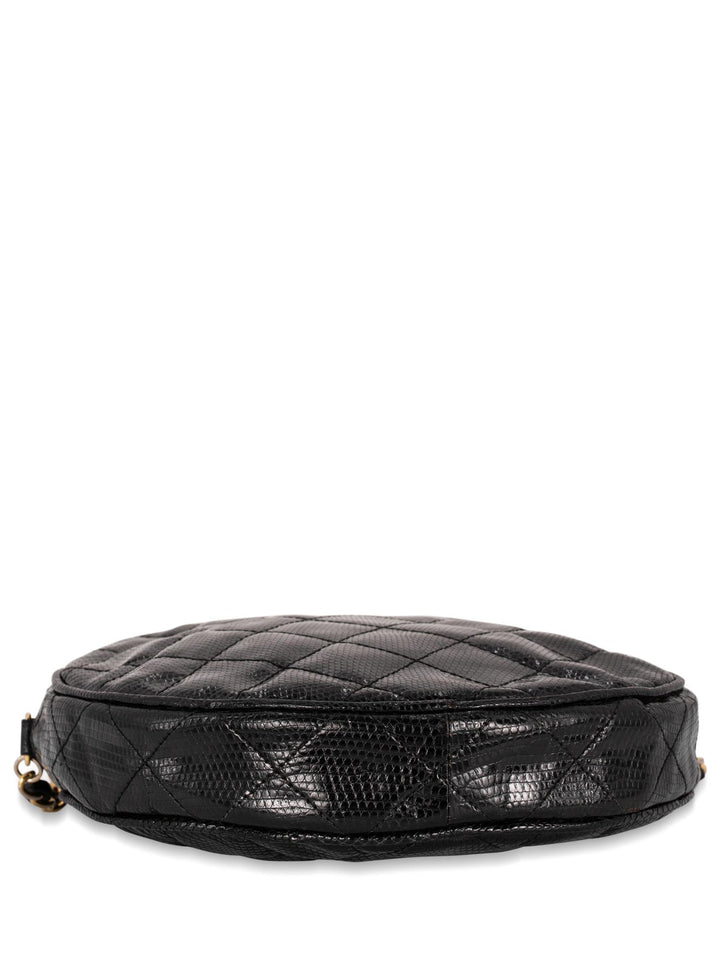 Top Quality Chanel Quilted Leather Round Tassel Messenger Bag Black