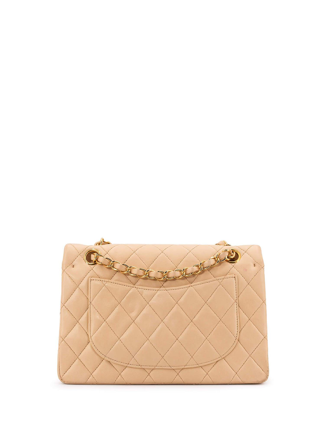 Top Quality Chanel Quilted Leather Small Double Flap Bag Beige