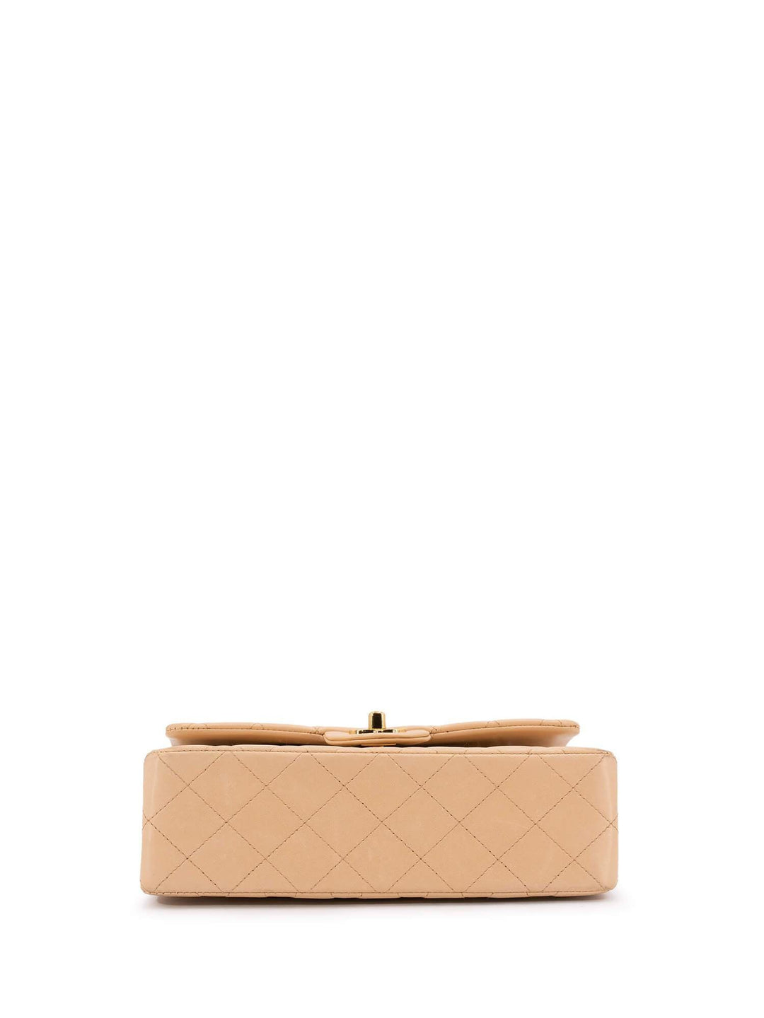 Top Quality Chanel Quilted Leather Small Double Flap Bag Beige