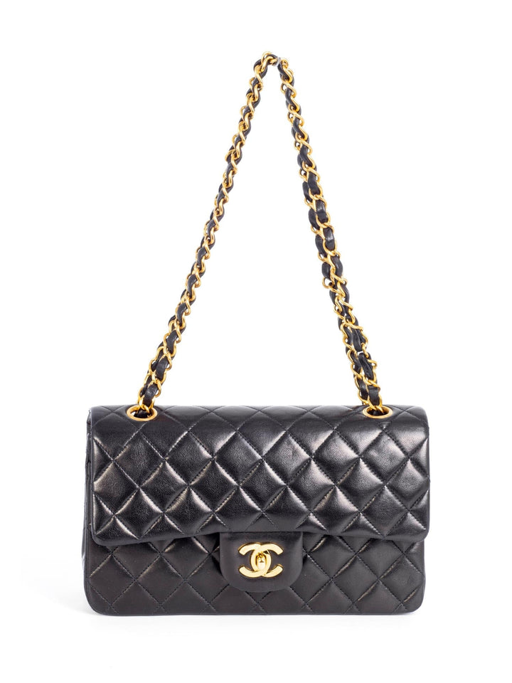 Top Quality Chanel Quilted Leather Small Double Flap Bag Black