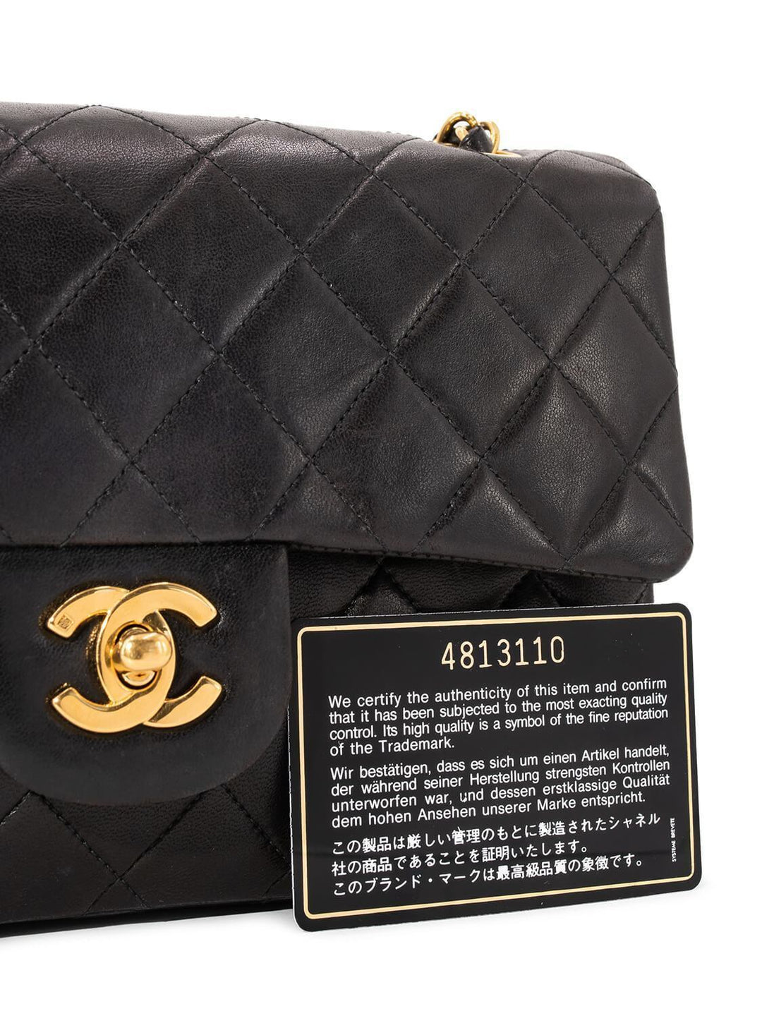 Top Quality Chanel Quilted Leather Small Double Flap Bag Black
