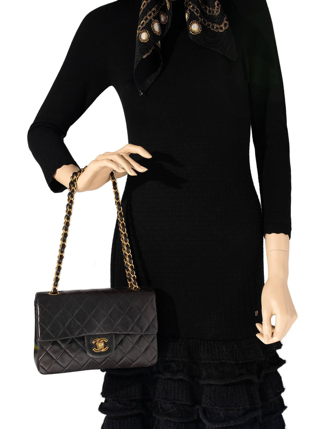 Top Quality Chanel Quilted Leather Small Double Flap Bag Black