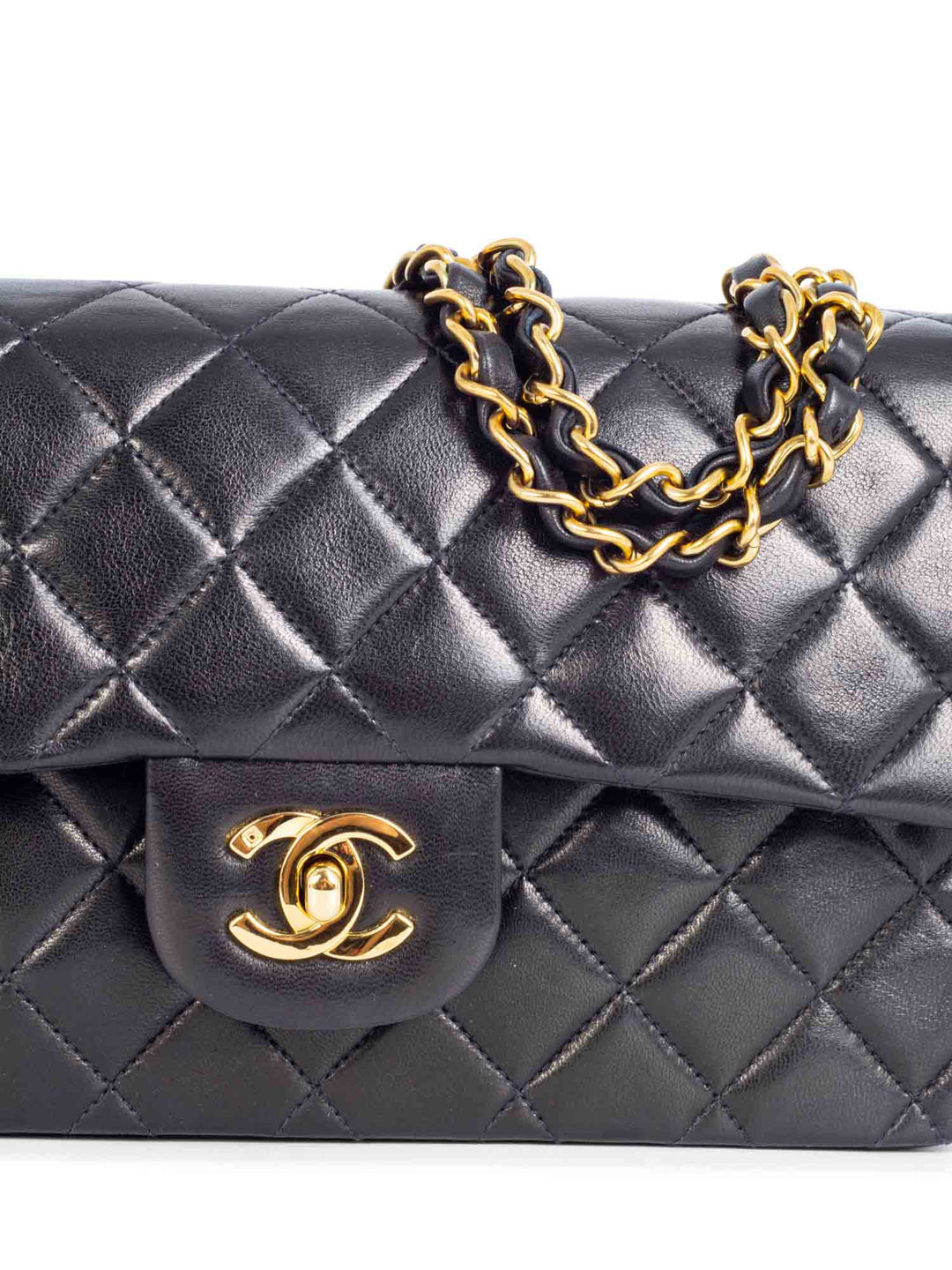 Top Quality Chanel Quilted Leather Small Double Flap Bag Black