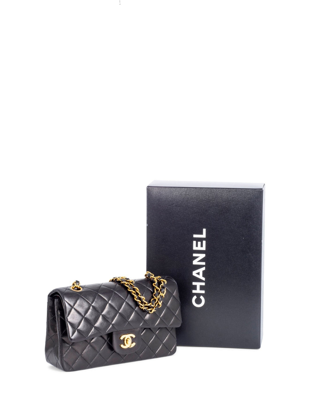 Top Quality Chanel Quilted Leather Small Double Flap Bag Black
