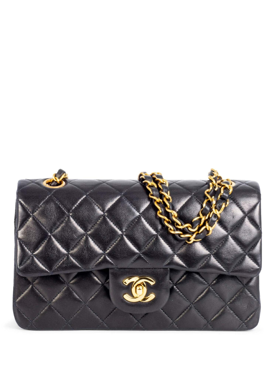 Top Quality Chanel Quilted Leather Small Double Flap Bag Black