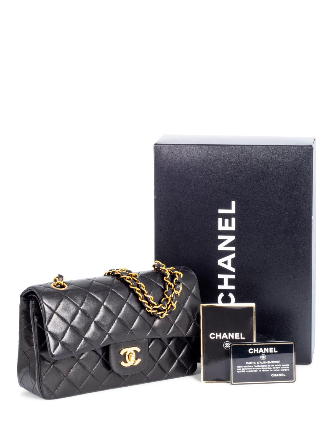 Top Quality Chanel Quilted Leather Small Double Flap Bag Black