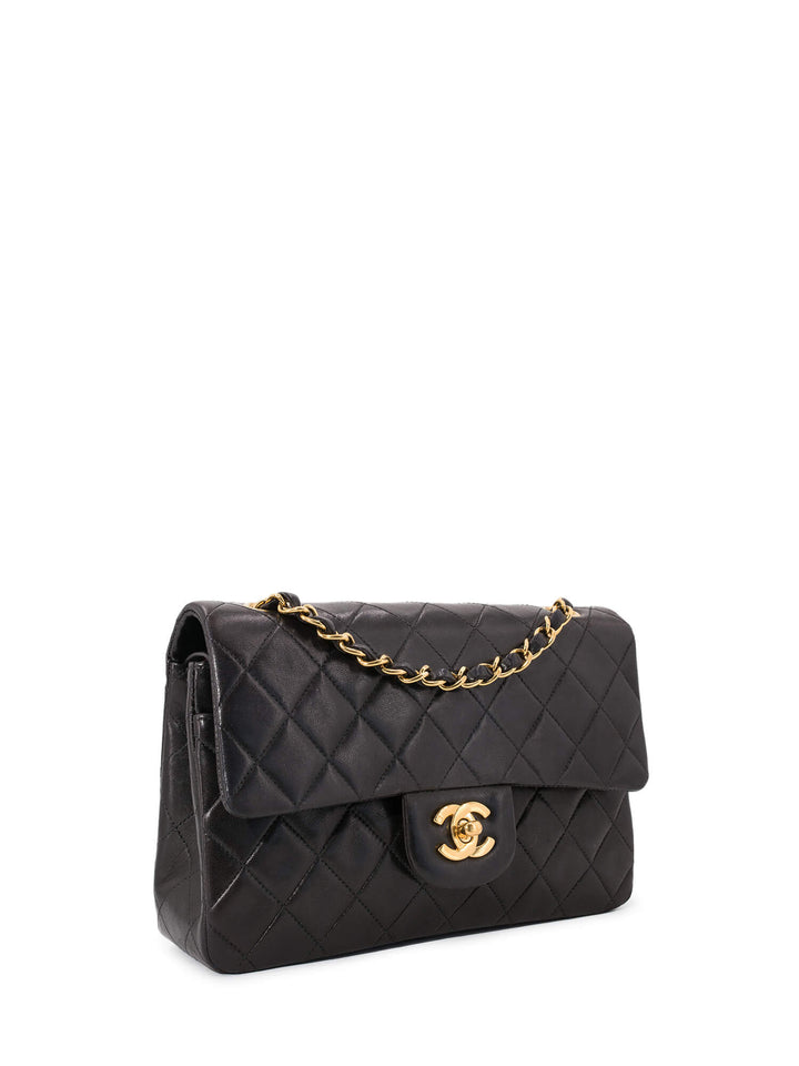 Top Quality Chanel Quilted Leather Small Double Flap Bag Black