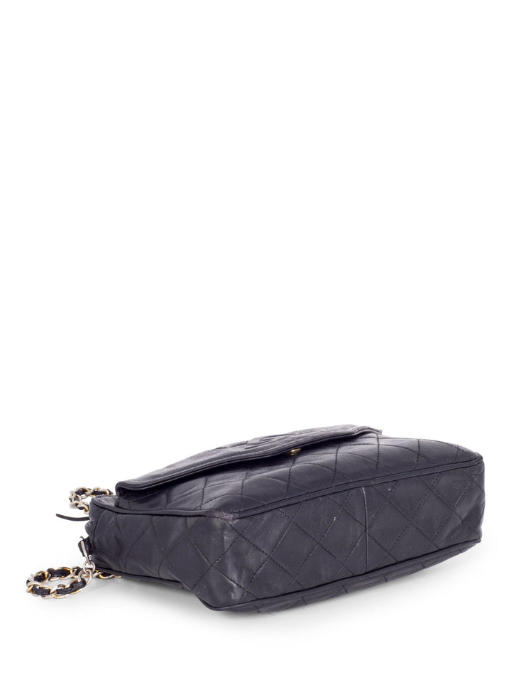 Top Quality Chanel Quilted Leather Tassel Camera Bag Black