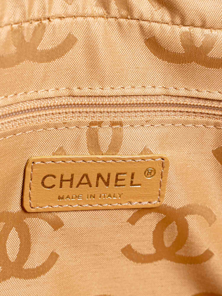 Top Quality Chanel Quilted Leather Top Handle Bag Yellow