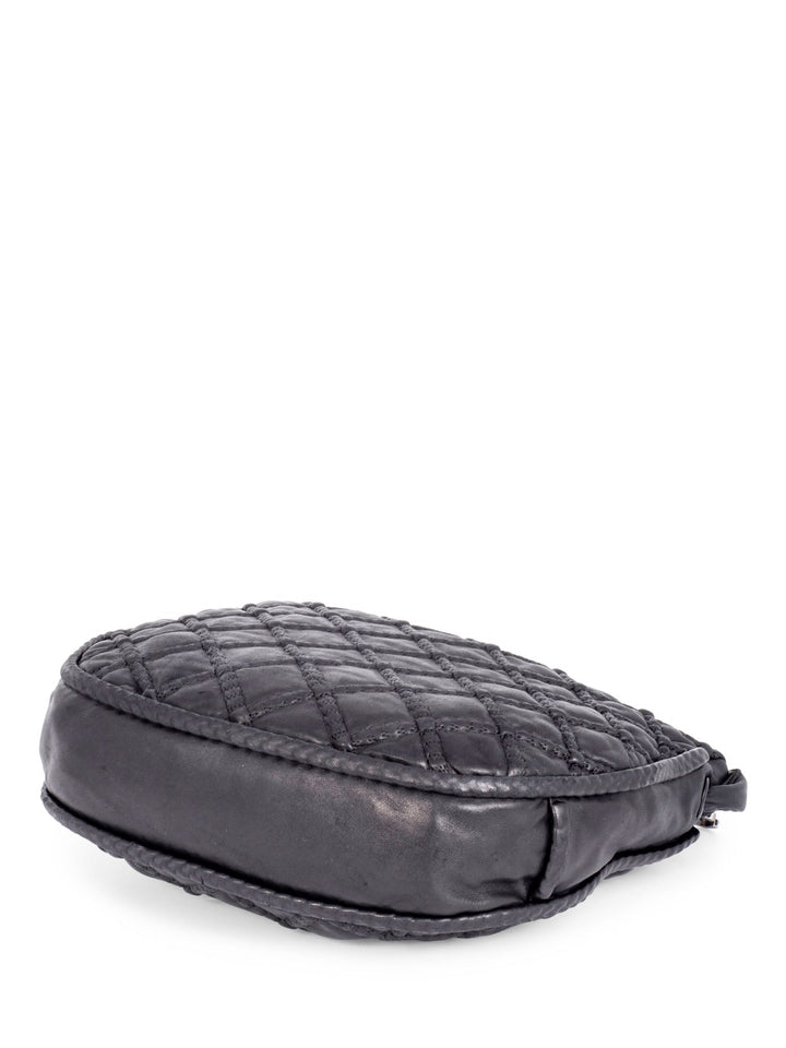 Top Quality Chanel Quilted Soft Leather Hobo Bag Black