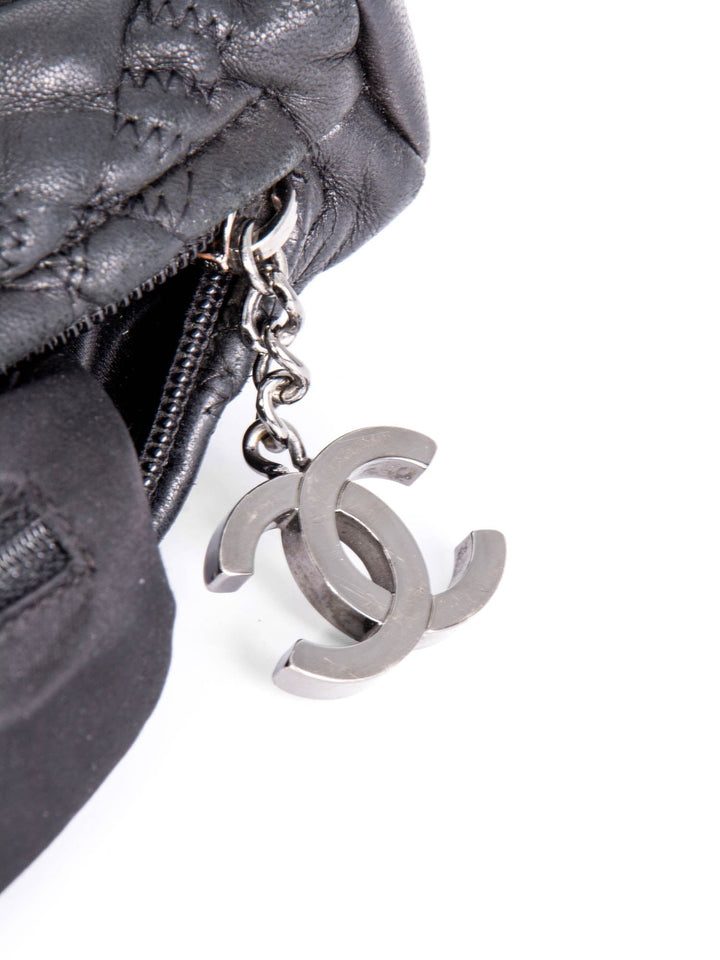 Top Quality Chanel Quilted Soft Leather Hobo Bag Black