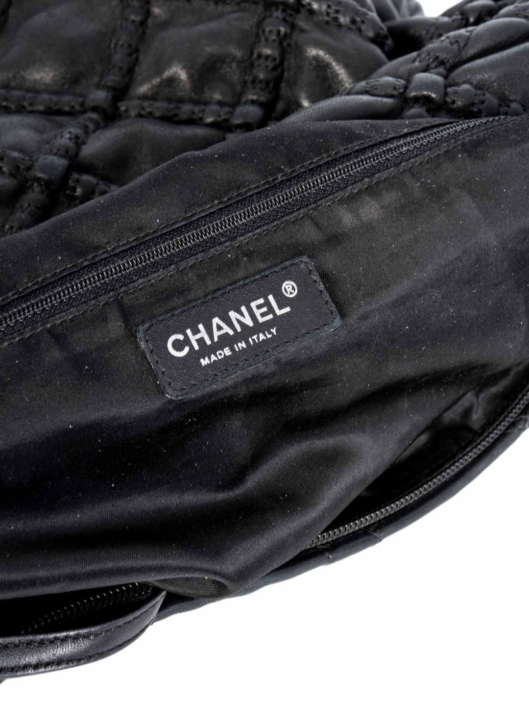Top Quality Chanel Quilted Soft Leather Hobo Bag Black