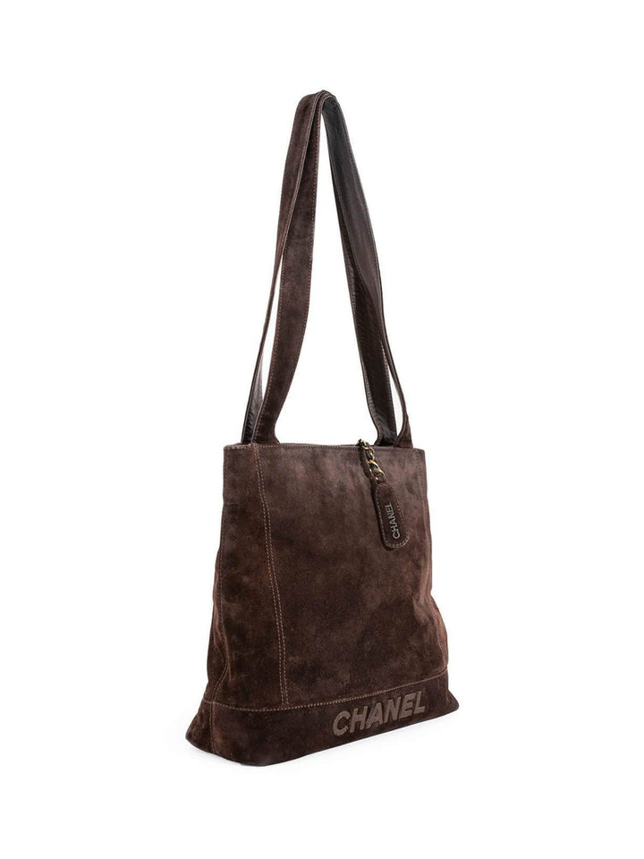 Top Quality Chanel Suede Shoulder Bag Brown