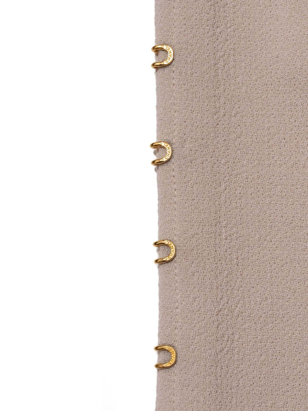 Top Quality Chanel Tweed Belted Jacket Beige