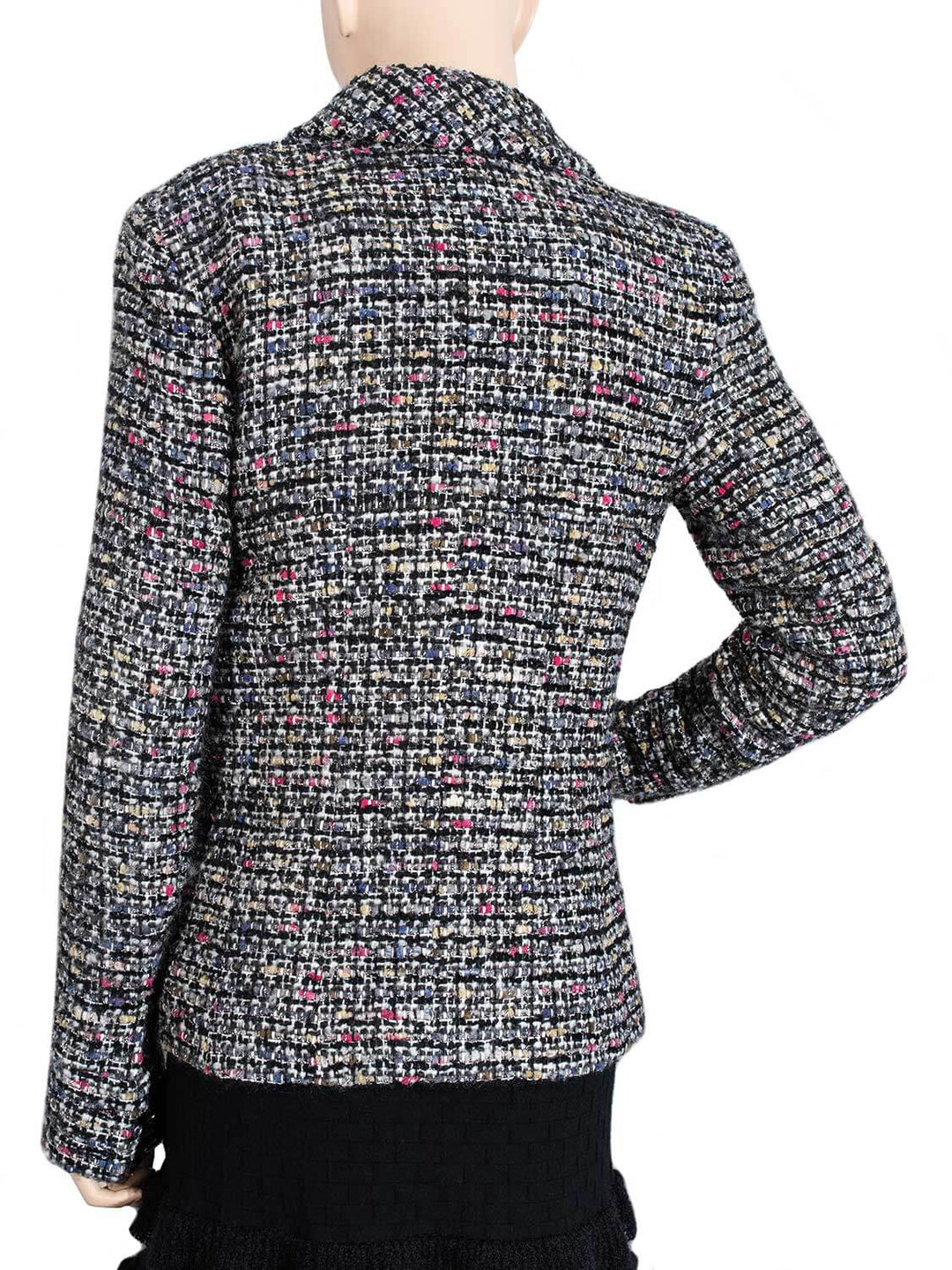 Top Quality Chanel Tweed Fitted Jacket Multicolor