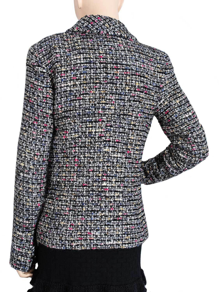 Top Quality Chanel Tweed Fitted Jacket Multicolor