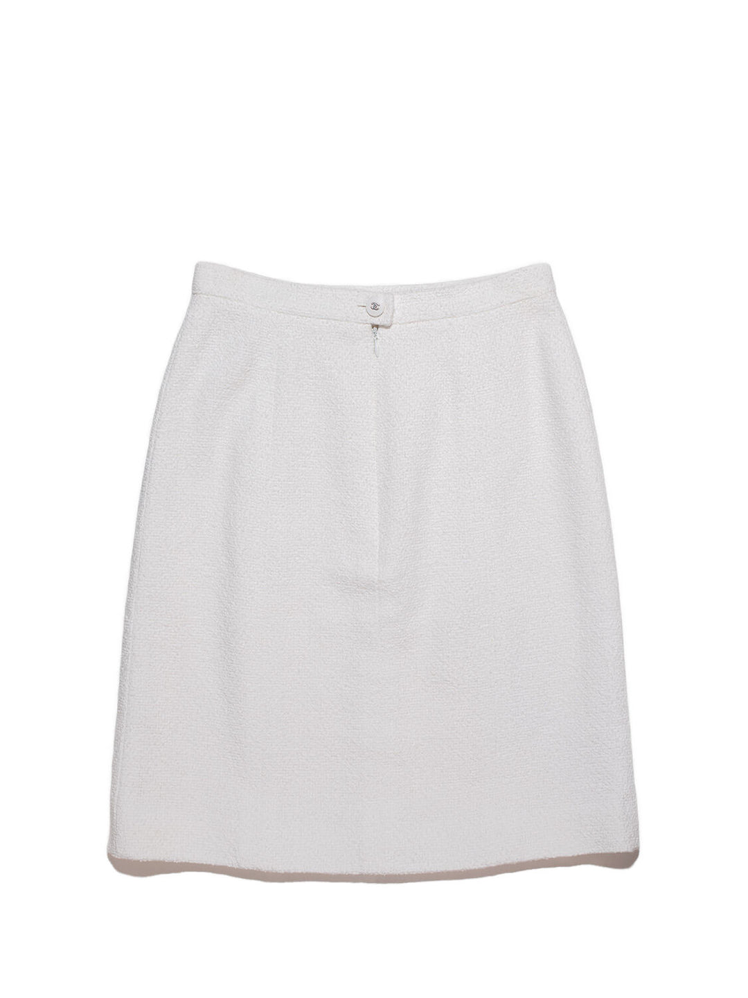 Top Quality Chanel Tweed Mini Skirt White