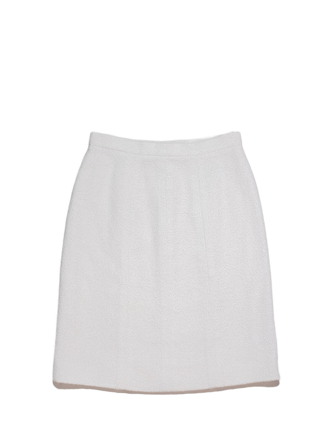 Top Quality Chanel Tweed Mini Skirt White