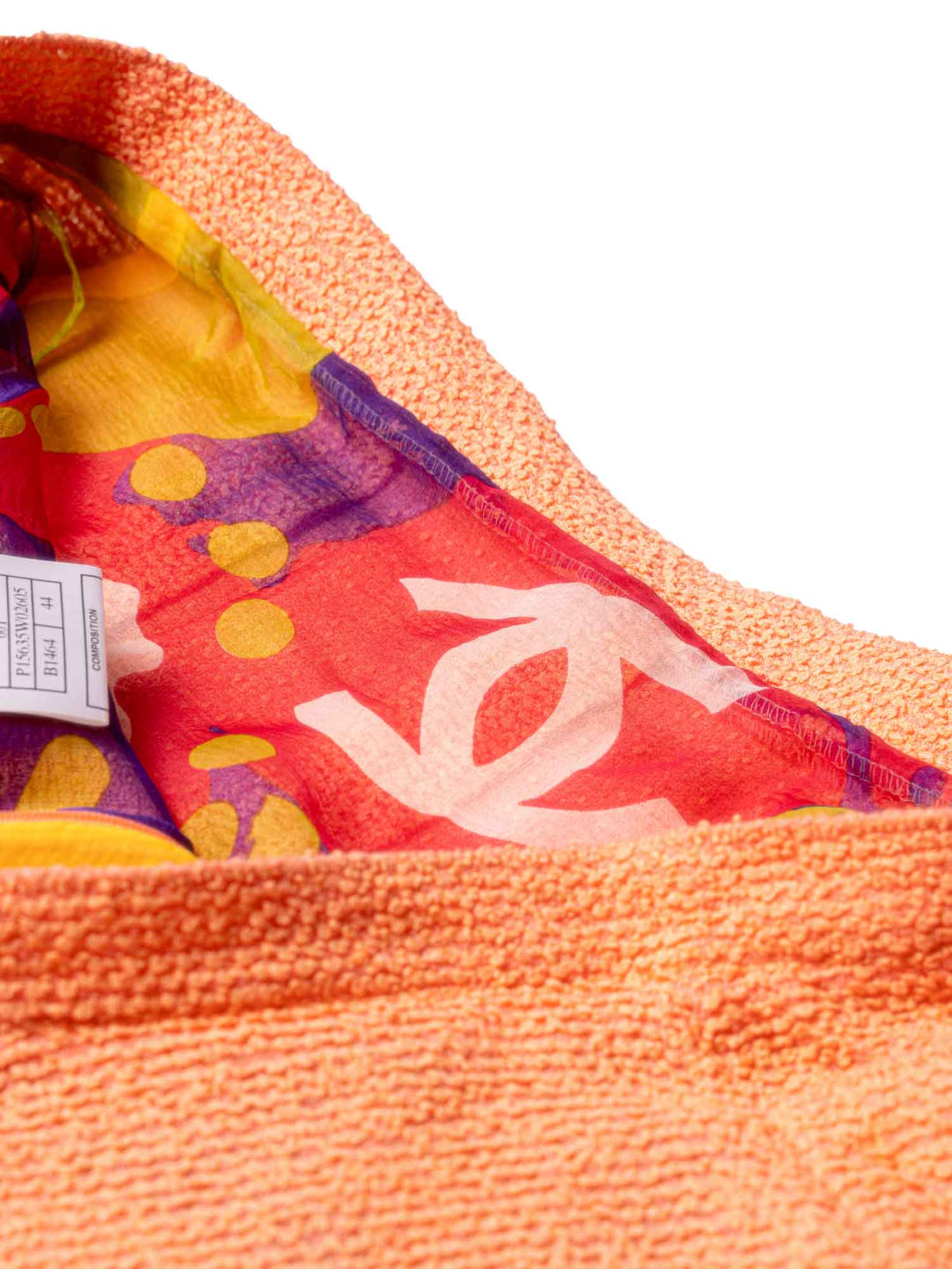 Top Quality Chanel Tweed Silk Fringe Skirt Orange