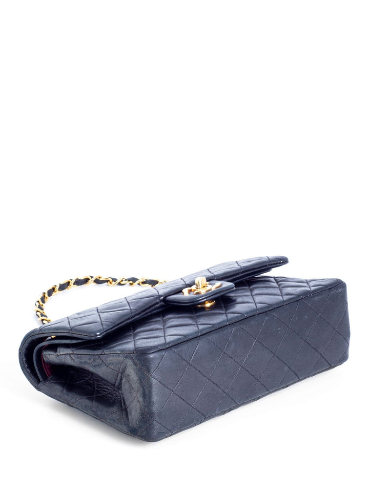 Top Quality Chanel Vintage 2.55 Quilted Leather Small Double Flap Bag Black
