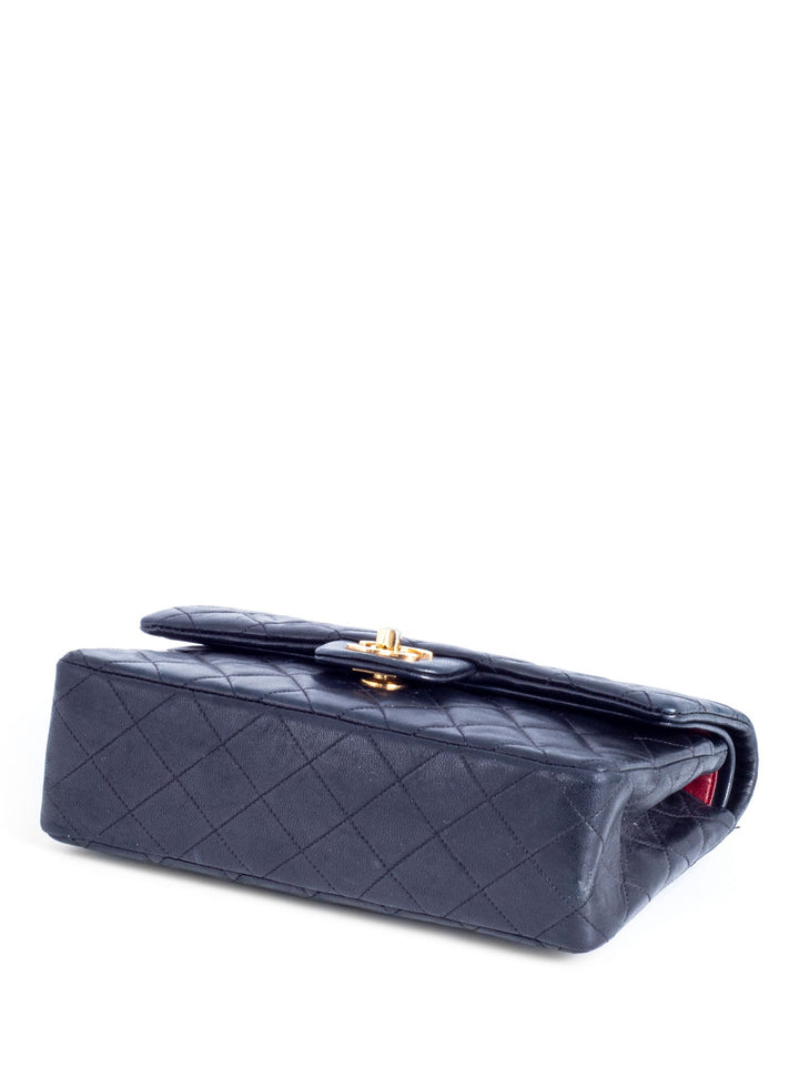 Top Quality Chanel Vintage 2.55 Quilted Leather Small Double Flap Bag Black