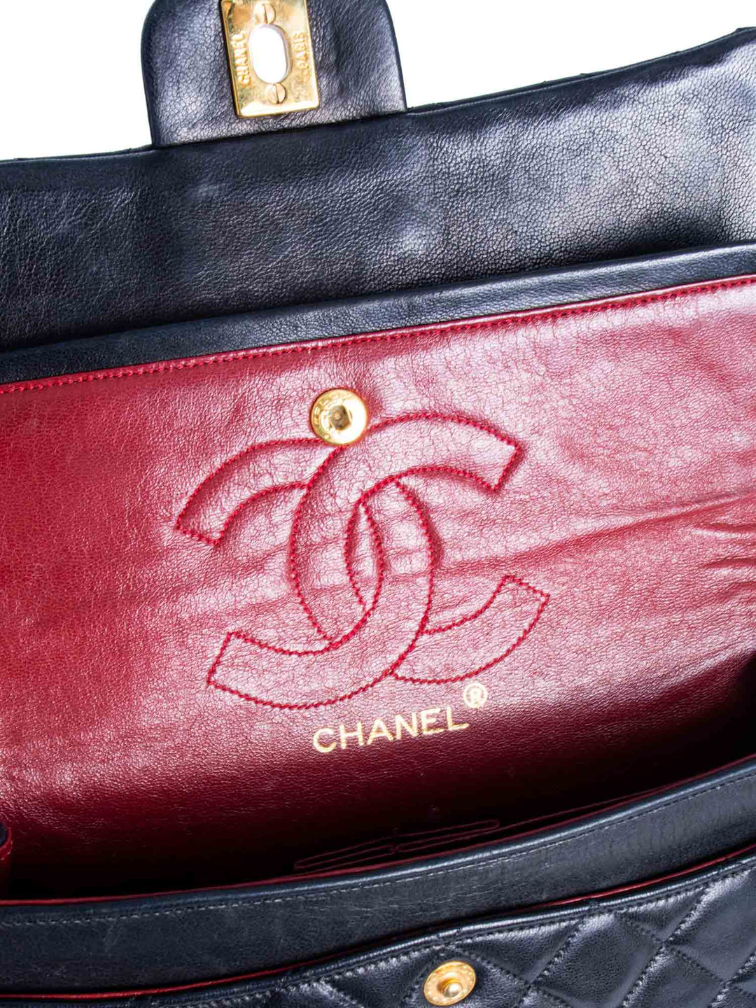 Top Quality Chanel Vintage 2.55 Quilted Leather Small Double Flap Bag Black