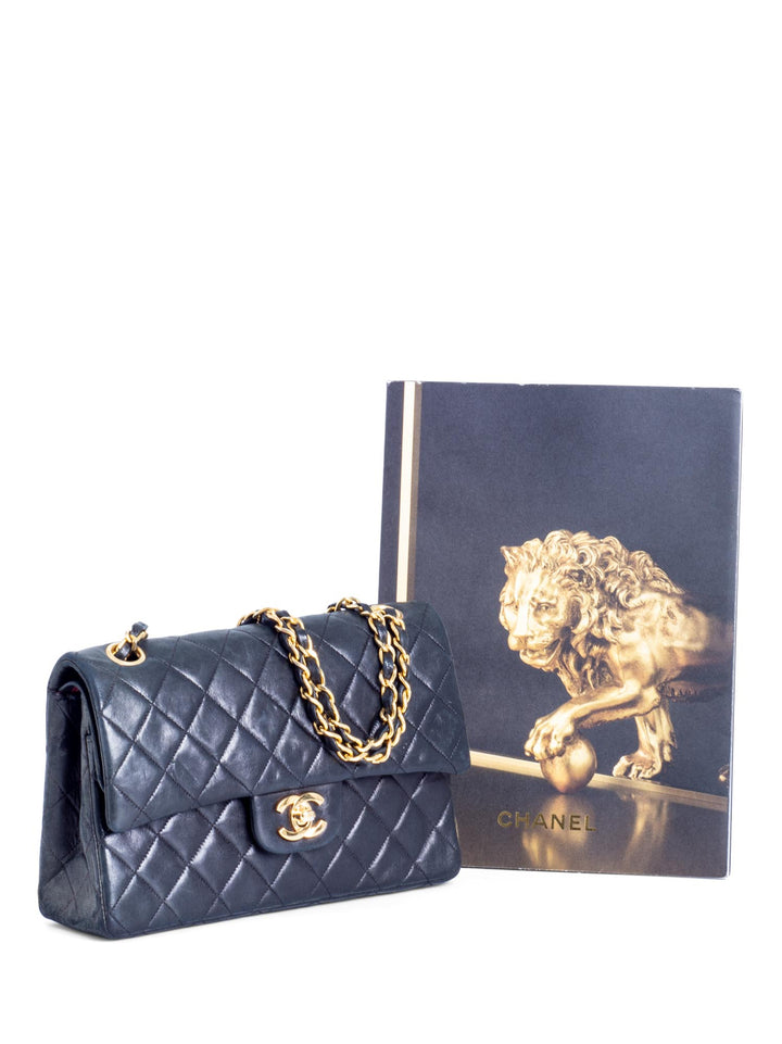 Top Quality Chanel Vintage 2.55 Quilted Leather Small Double Flap Bag Black