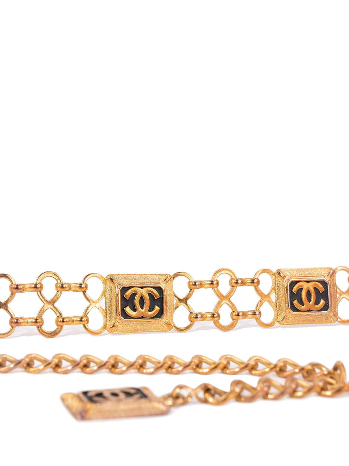 Top Quality Chanel Vintage CC Logo Gold Chain Link Belt