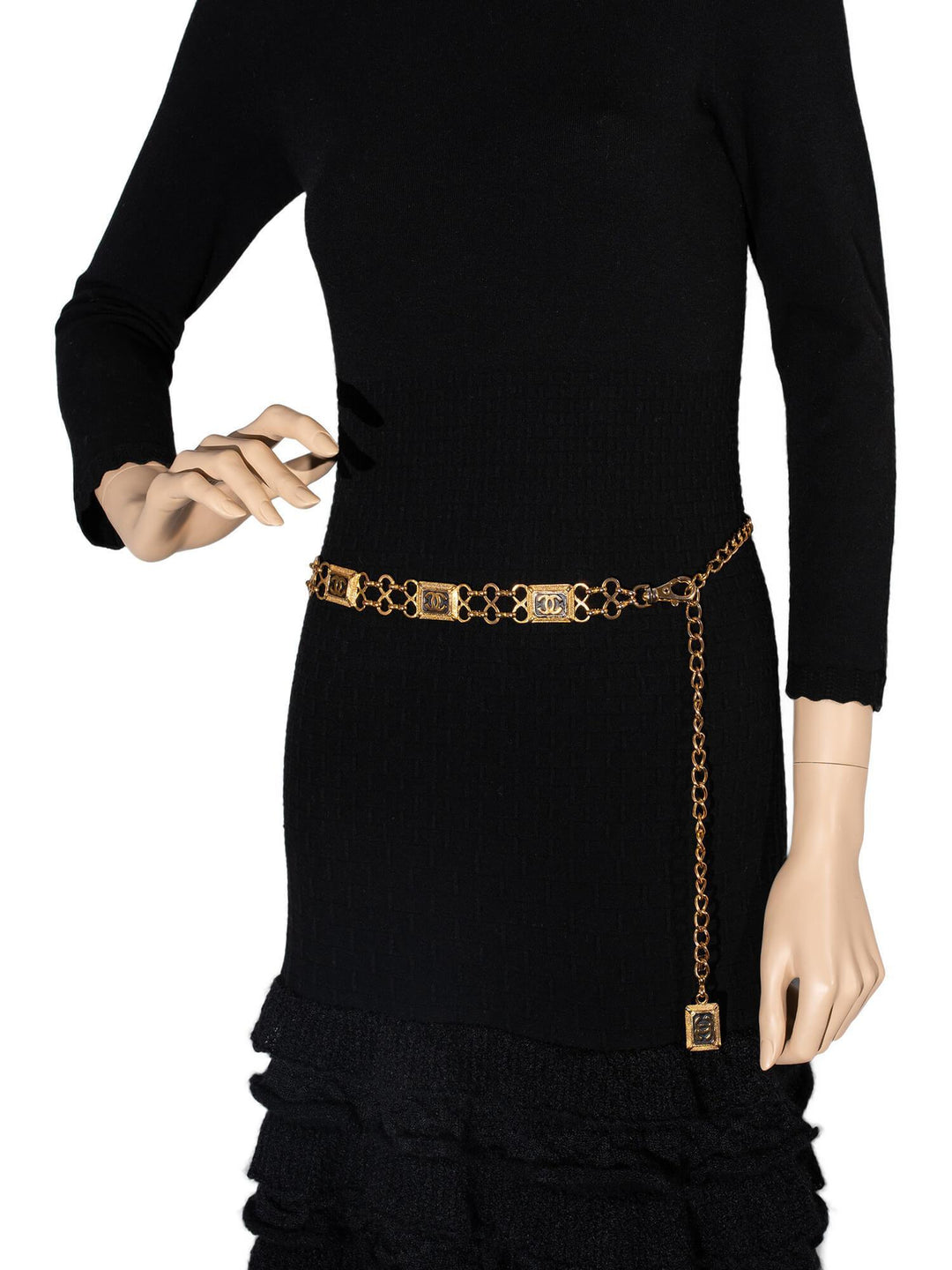 Top Quality Chanel Vintage CC Logo Gold Chain Link Belt