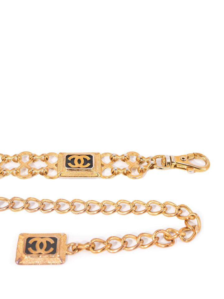Top Quality Chanel Vintage CC Logo Gold Chain Link Belt