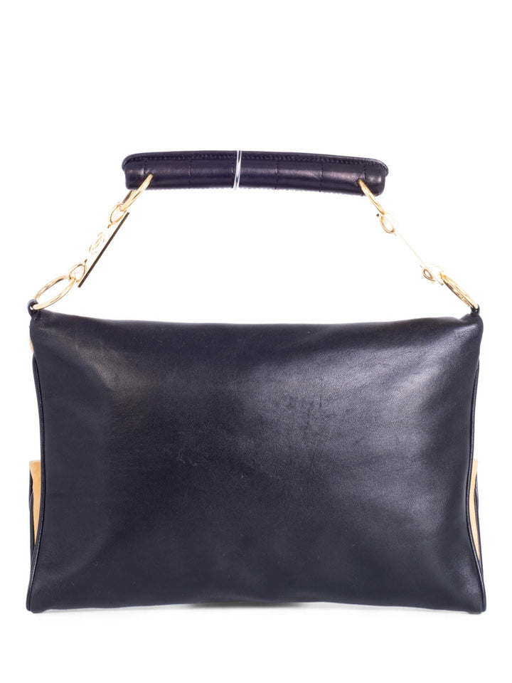 Top Quality Chanel Vintage CC Logo Quilted Leather Flap Bag Black Beige