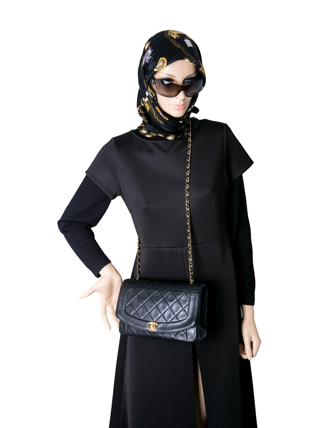 Top Quality Chanel Vintage Diana Flap Medium Bag Black