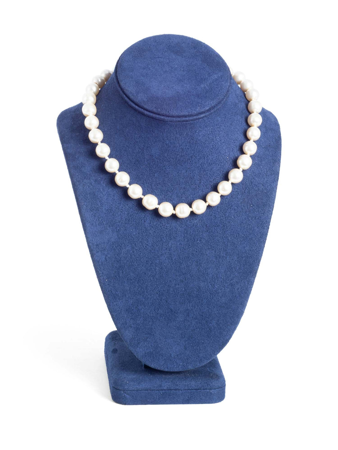 Top Quality Chanel Vintage Pearl Necklace Silver Red