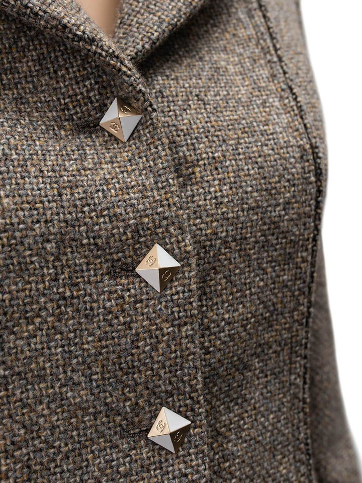 Top Quality Chanel Wool Tweed Jacket Beige