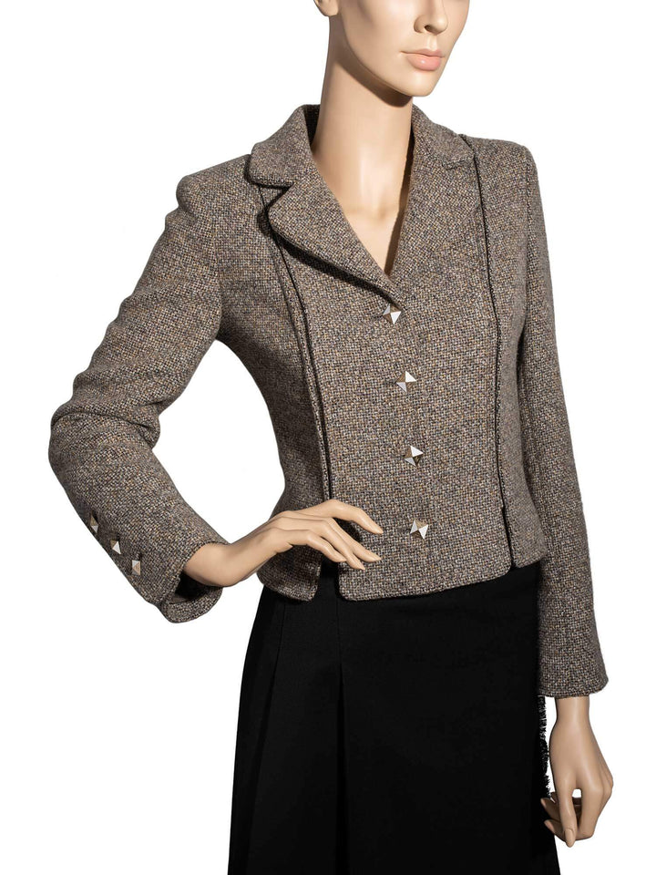 Top Quality Chanel Wool Tweed Jacket Beige