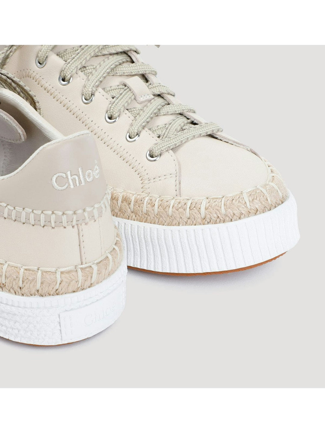 CHLOÉ TELMA LEATHER SNEAKERS