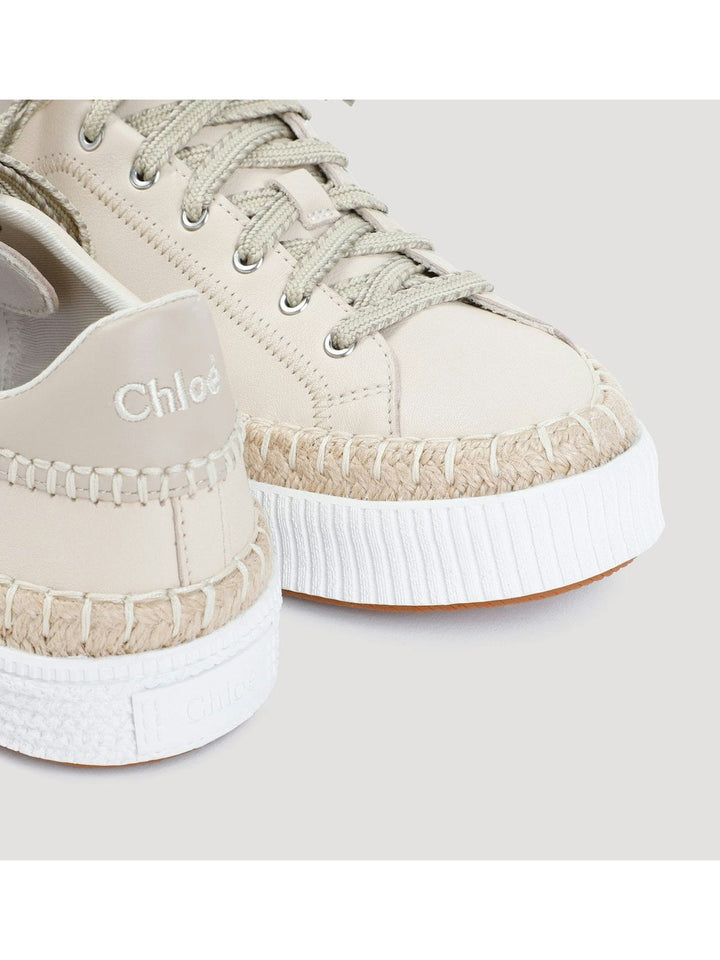 CHLOÉ TELMA LEATHER SNEAKERS