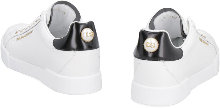 LOGO PLAQUE LOW TOP SNEAKERS