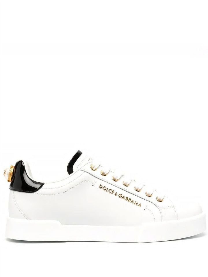 LOGO PLAQUE LOW TOP SNEAKERS
