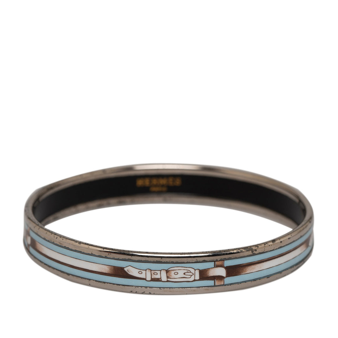Hermes Narrow Enamel Bangle Costume Bracelet