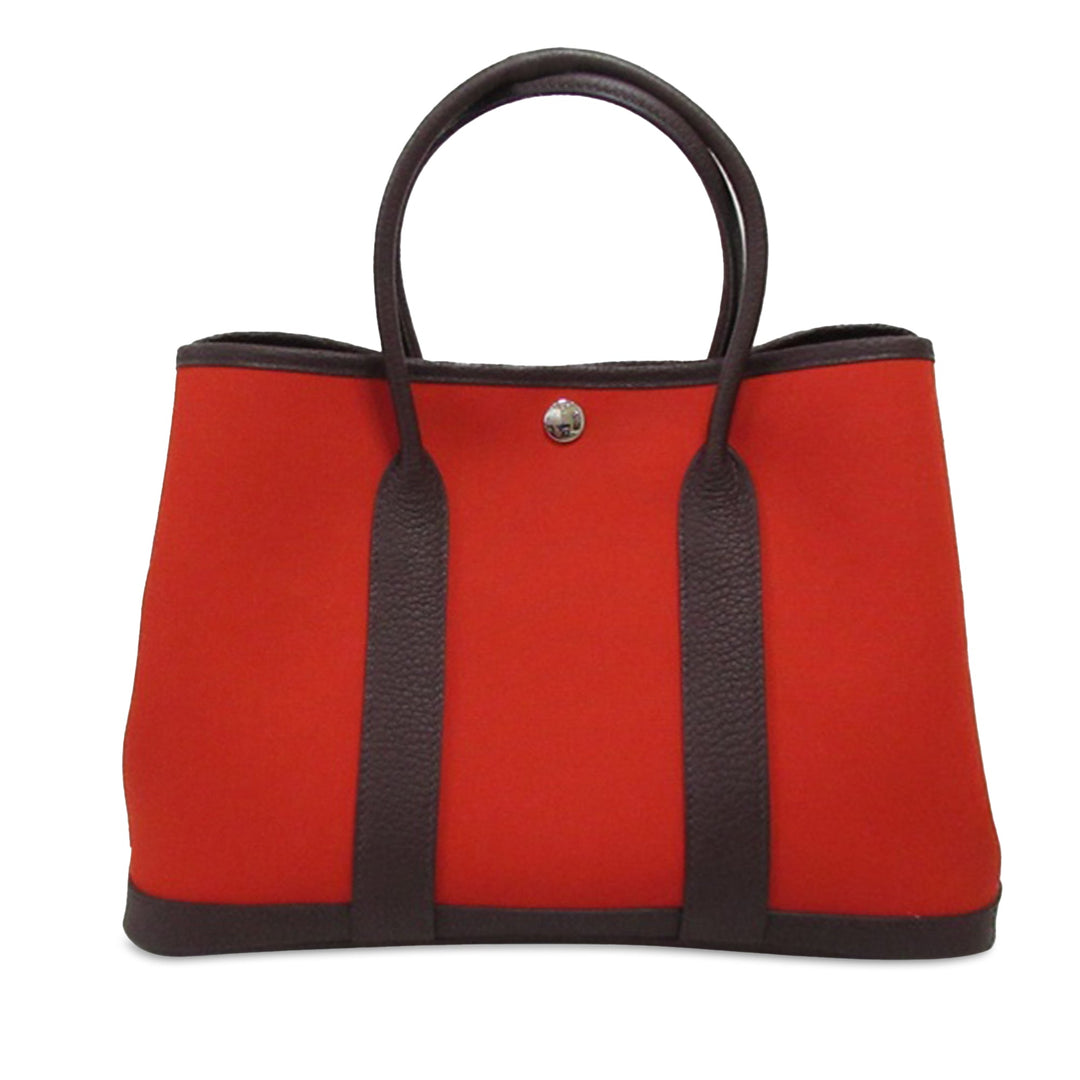 Hermes Toile Officier Negonda Garden Party 30 TPM Tote Bag
