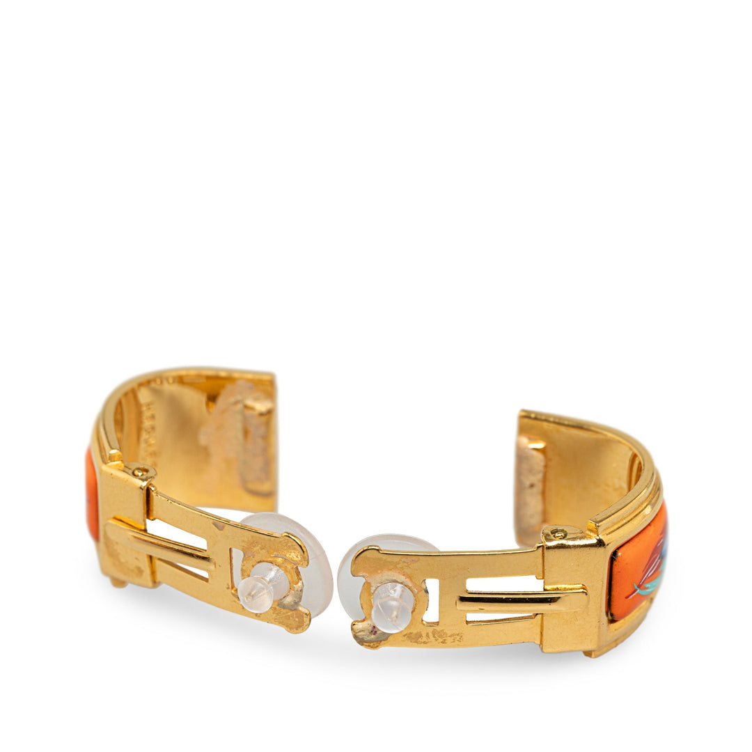 Top quality Hermes Enamel Clip On Earrings Costume Earrings