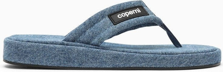 DENIM FLIP-FLOPS WITH LOGO