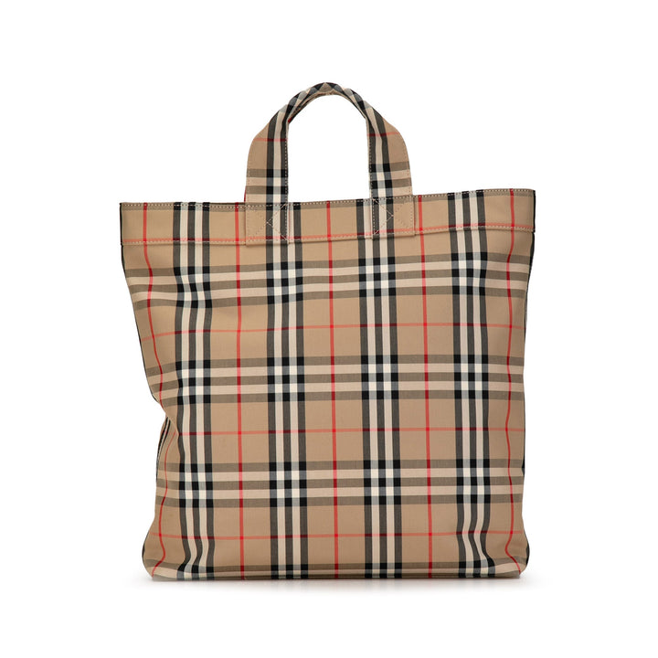 BURBERRY House Check Artie Nylon Satchel
