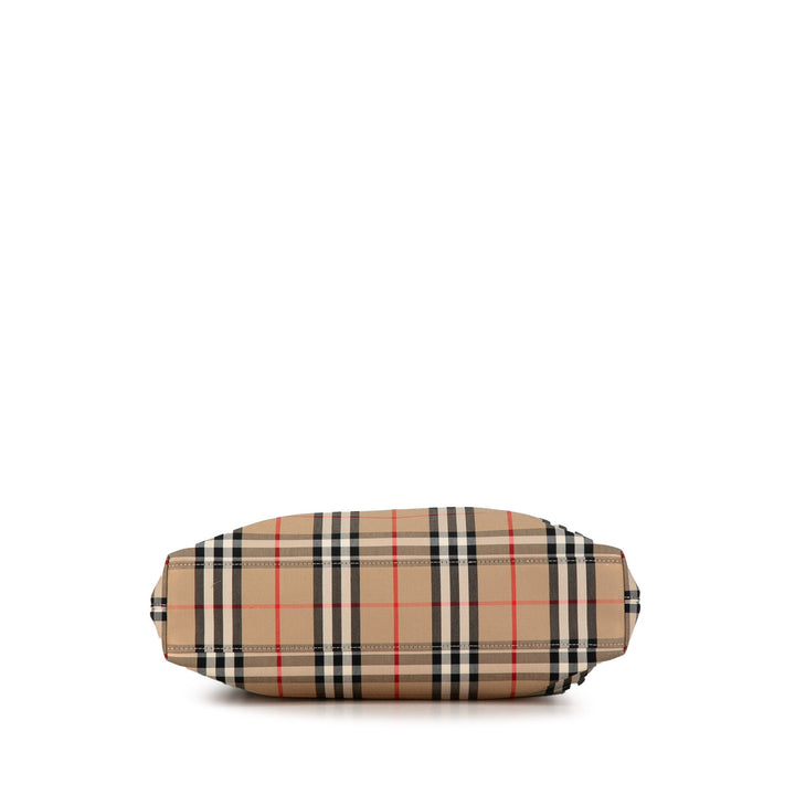 BURBERRY House Check Artie Nylon Satchel
